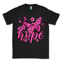 Black hope breast cancer butterfly Classic Tee - Jasminsmagicworld