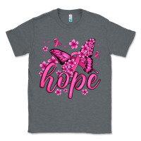 Charcoal Heather hope breast cancer butterfly Classic Tee - Jasminsmagicworld