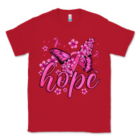 Red hope breast cancer butterfly Classic Tee - Jasminsmagicworld