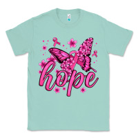 Seafoam hope breast cancer butterfly Classic Tee - Jasminsmagicworld