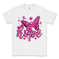 White hope breast cancer butterfly Classic Tee - Jasminsmagicworld