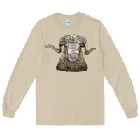 Mushroom rambouillet sheep head Long Sleeve Tee - LillyAllenDesigns