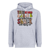 Heather Grey torn between looking like a snack and eating one christmas cake Heavyweight Hoodie - Jasminsmagicworld