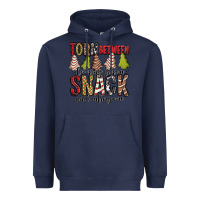 Navy torn between looking like a snack and eating one christmas cake Heavyweight Hoodie - Jasminsmagicworld