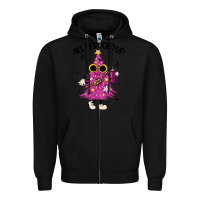 Black all spruced up Zipper Hoodie - MaliasSmallBusiness