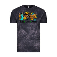 Cloud Black peace love jesus Vintage Tee - AdoDesignShop