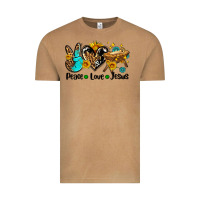 Peace Love Jesus Vintage Tee | Teevron