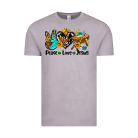 Vintage Zinc peace love jesus Vintage Tee - AdoDesignShop