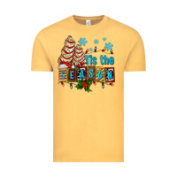 Vintage Mustard tis the season christmas tree cake ado Vintage Tee - AdoDesignShop