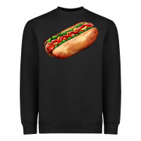 Black American hot dog Heavyweight Sweatshirt - AdoDesignShop