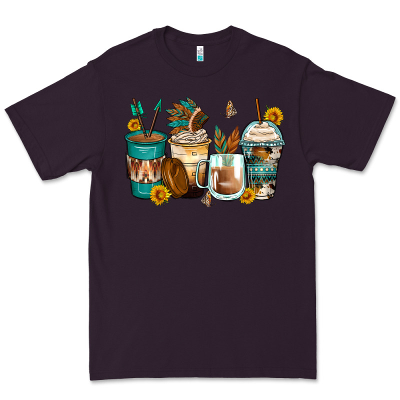 Indian Headdress Coffee Cups Premium Tee by Zillion Design Studio | Teevron