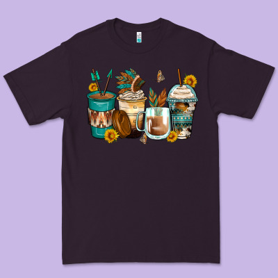 Indian Headdress Coffee Cups Premium Tee Designed By Zillion Design Studio