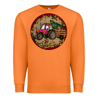 Carrot Christmas Tractor Premium Sweatshirt - RanaPortraitStore
