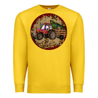 Lemon Christmas Tractor Premium Sweatshirt - RanaPortraitStore