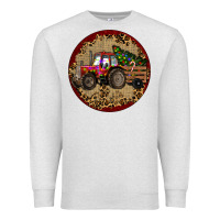 Oatmeal Heather Christmas Tractor Premium Sweatshirt - RanaPortraitStore