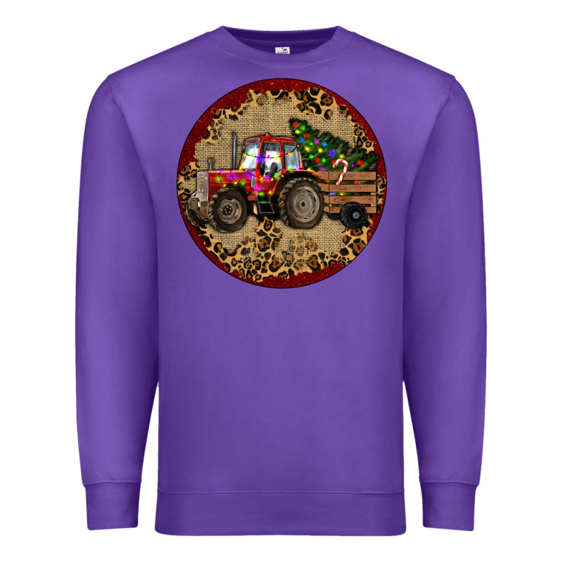 Christmas Tractor Premium Sweatshirt by RanaPortraitStore | Teevron
