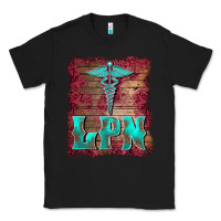 Black licensed practical nurse medical symbol  background Classic Tee - BarkalooDesign