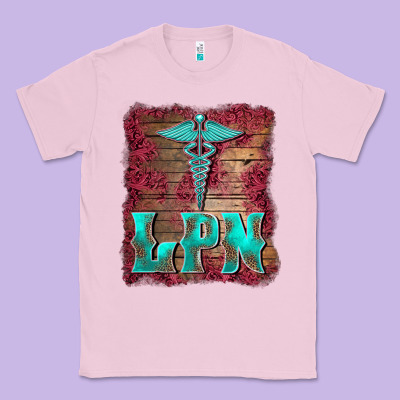 Licensed Practical Nurse Medical Symbol  Background Classic Tee Designed By Barkaloodesign
