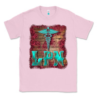 Bubblegum Pink licensed practical nurse medical symbol  background Classic Tee - BarkalooDesign