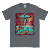 Charcoal Heather licensed practical nurse medical symbol  background Classic Tee - BarkalooDesign