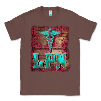 Chestnut licensed practical nurse medical symbol  background Classic Tee - BarkalooDesign