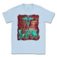 Dusty Blue licensed practical nurse medical symbol  background Classic Tee - BarkalooDesign