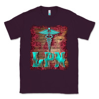 Plum licensed practical nurse medical symbol  background Classic Tee - BarkalooDesign