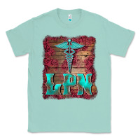 Seafoam licensed practical nurse medical symbol  background Classic Tee - BarkalooDesign