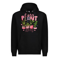 Black crazy plant lady houseplants Premium Hoodie - JahusDesignShop