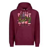 Burgundy crazy plant lady houseplants Premium Hoodie - JahusDesignShop