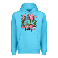 Ocean Blue crazy plant lady houseplants Premium Hoodie - JahusDesignShop