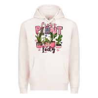 Pale Pink crazy plant lady houseplants Premium Hoodie - JahusDesignShop