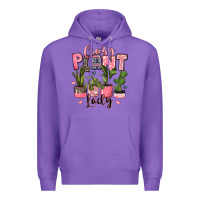 Purple crazy plant lady houseplants Premium Hoodie - JahusDesignShop