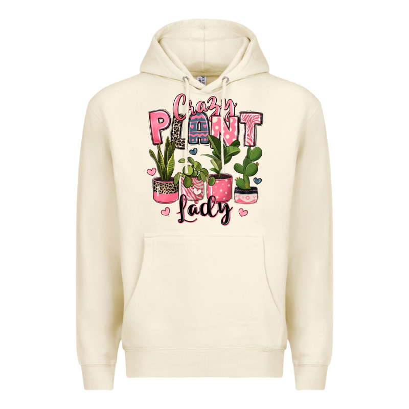 Crazy Plant Lady Houseplants Premium Hoodie by JahusDesignShop | Teevron