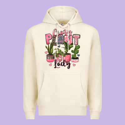 Crazy Plant Lady Houseplants Premium Hoodie Designed By Jahusdesignshop