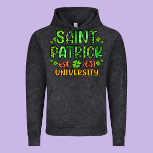 Saint Patrick University Vintage Hoodie Designed By Artiststas