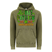 Vintage Olive saint patrick university Vintage Hoodie - Artiststas