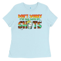 Baby Blue dont worry ive had both my shots Ladies Tee - texasbilliewilder