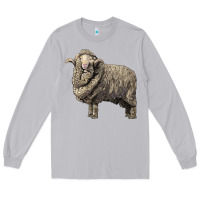 Moon Dust merino wool sheep Long Sleeve Tee - LillyAllenDesigns