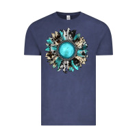 Vintage Denim western sunflower gemstone Vintage Tee - JahusDesignShop
