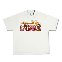 Pistachio all you need is love Urban Heavy Tee - AdoDesignShop