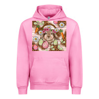 Fuchsia Pink Easter Bunny tumbler Easter Day Urban Hoodie - HowdyJamesFarm