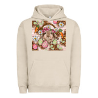 Pigment French Oak Easter Bunny tumbler Easter Day Urban Hoodie - HowdyJamesFarm