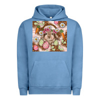 Pigment Pebble Blue Easter Bunny tumbler Easter Day Urban Hoodie - HowdyJamesFarm