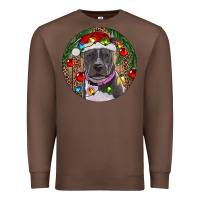 Chestnut Christmas Pitbull Premium Sweatshirt - RanaPortraitStore