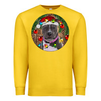 Lemon Christmas Pitbull Premium Sweatshirt - RanaPortraitStore
