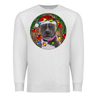 Oatmeal Heather Christmas Pitbull Premium Sweatshirt - RanaPortraitStore