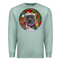 Seafoam Christmas Pitbull Premium Sweatshirt - RanaPortraitStore