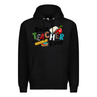 Black best teacher ever Premium Hoodie - NancyCooperArtShop