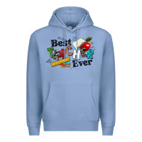 Colony Blue best teacher ever Premium Hoodie - NancyCooperArtShop